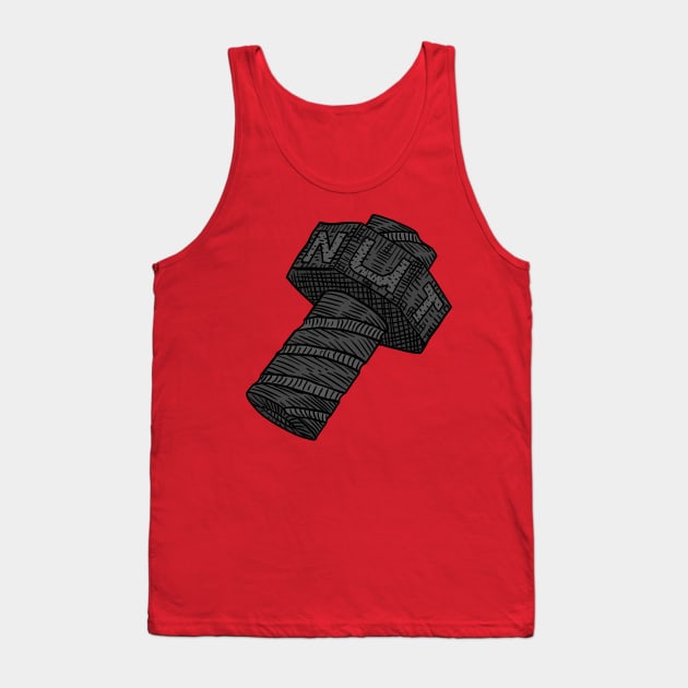 nut and bolt. funny cartoon doodle. Tank Top by JJadx